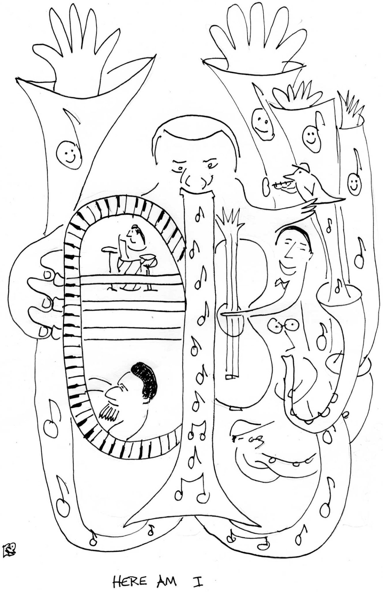 Here Am I Song Cartoons