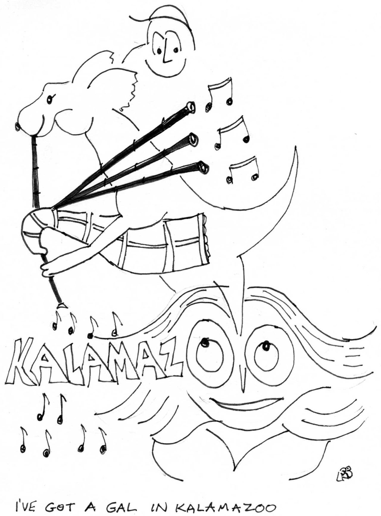 I ve got a gal in kalamazoo song cartoons