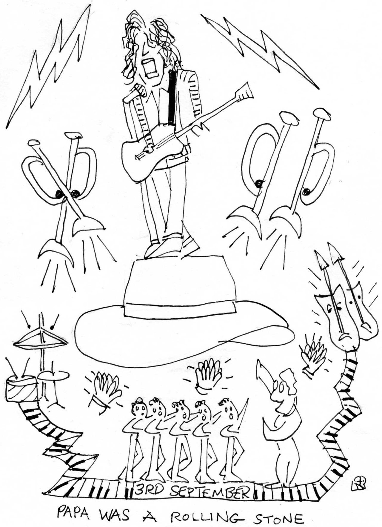 Papa Was a Rolling Stone Song Cartoons